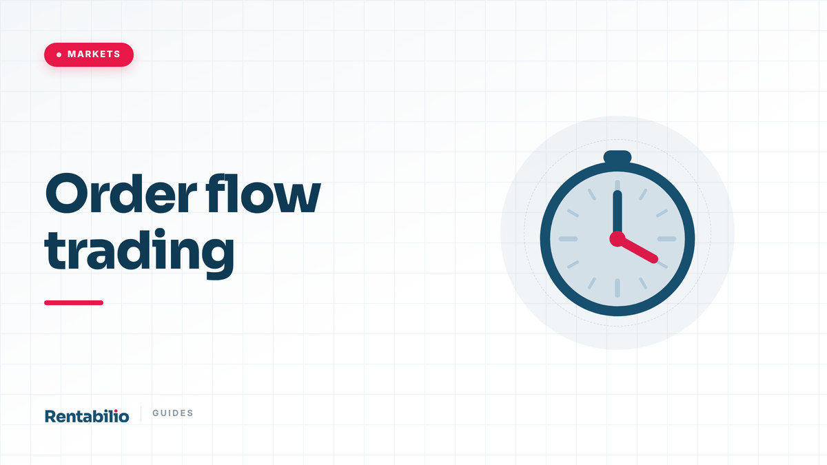 An order flow footprint chart on a monitor showing bid and ask volume per price.